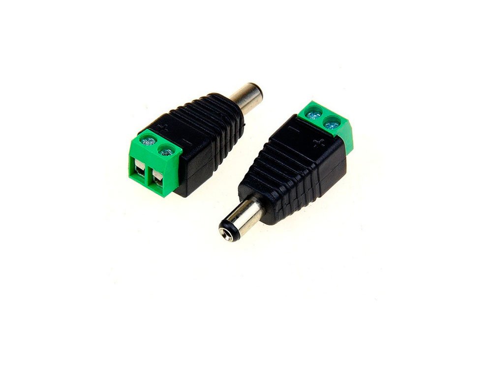 Conector RCA macho / Para microfono / Bloque para atornillar positivo y  negativo