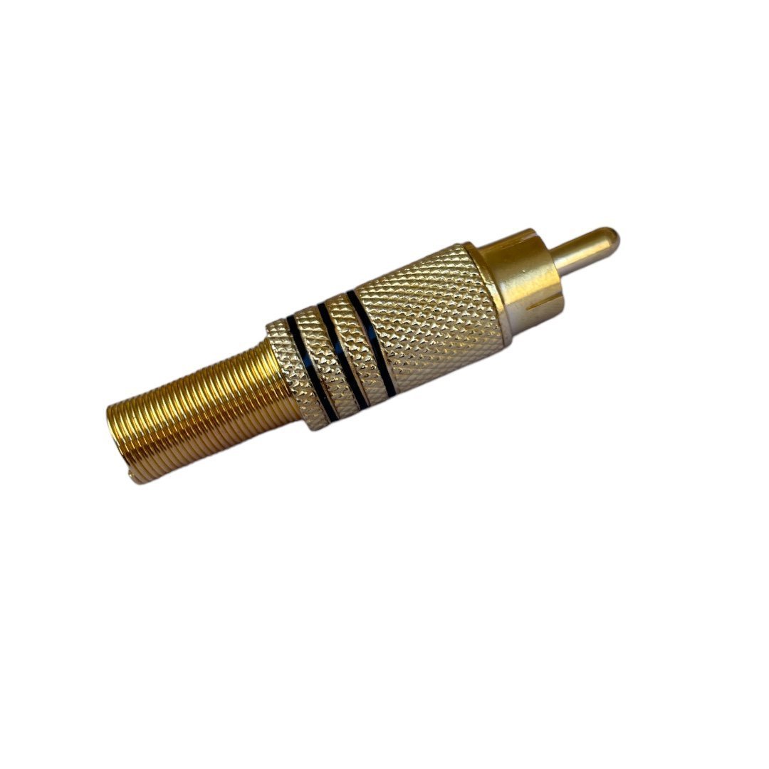 PLUG RCA METALICO DORADO R/N