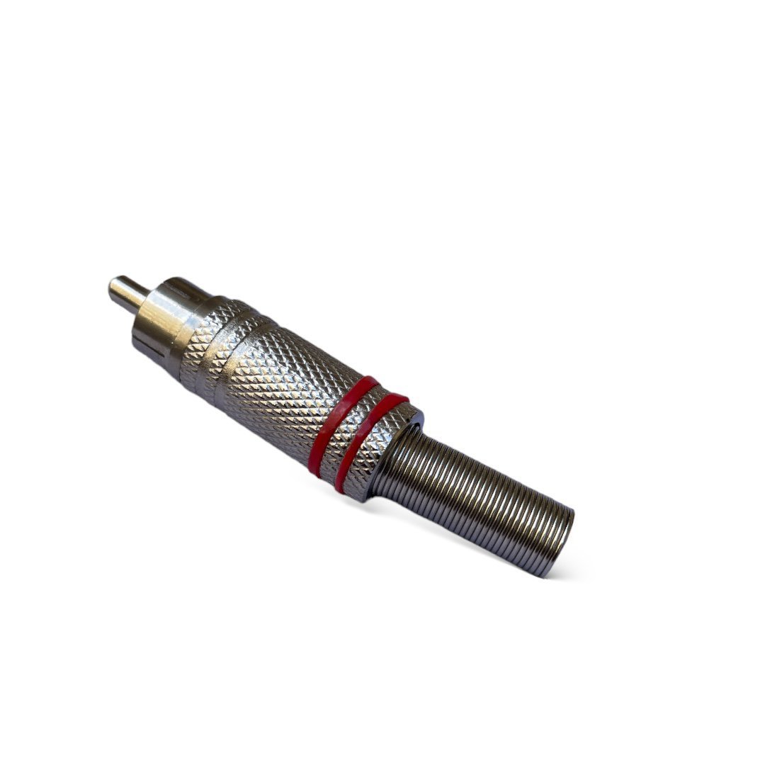 PLUG RCA METALICO R/N