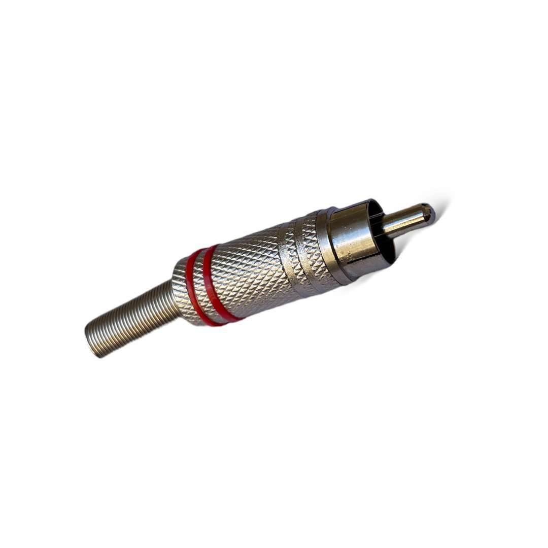 PLUG RCA METALICO R/N